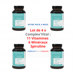 Lot de 4 x Complex'Vital : 11 Vitamines, 6 minéraux,...